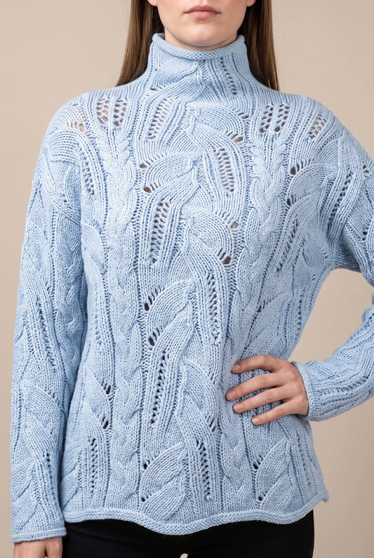 KnitCloud | Lässiger Rollkragenpullover Für Damen