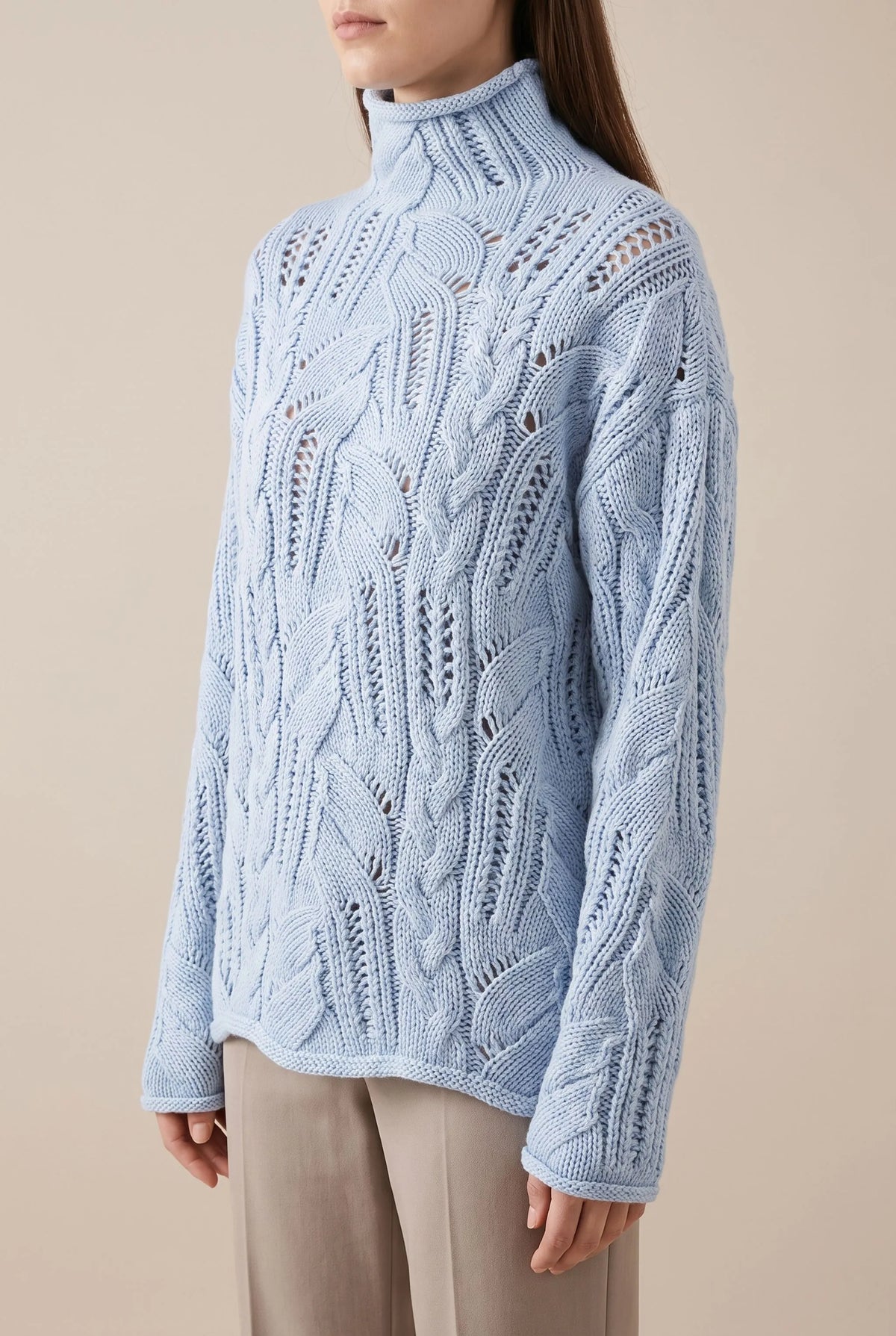 KnitCloud | Lässiger Rollkragenpullover Für Damen