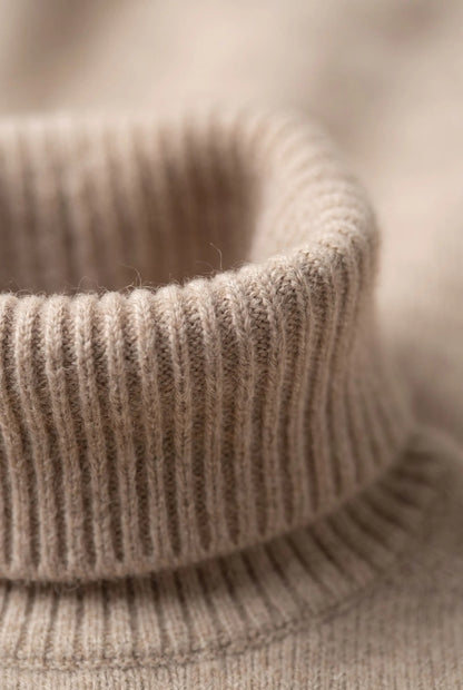KnitVibe | Klassischer Rollkragenpullover Für Damen