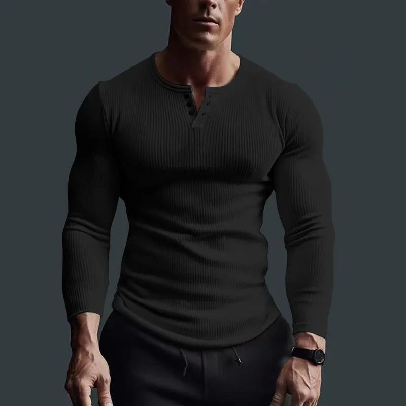 Langarmshirt Herren | Figurbetont & Moderner Look