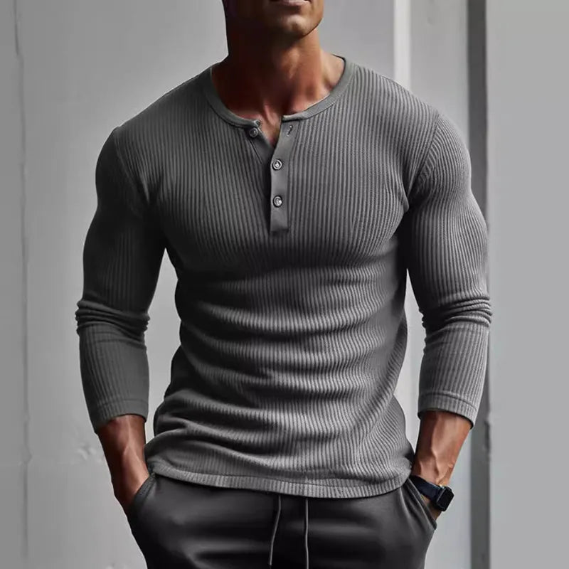 Langarmshirt Herren | Figurbetont & Moderner Look