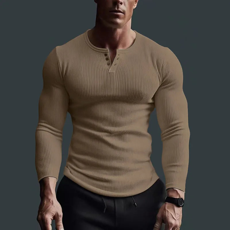 Langarmshirt Herren | Figurbetont & Moderner Look