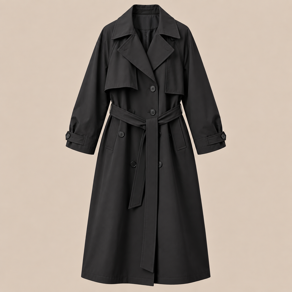 Lemuel | Trenchcoat Herren Lang mit klassischem Revers