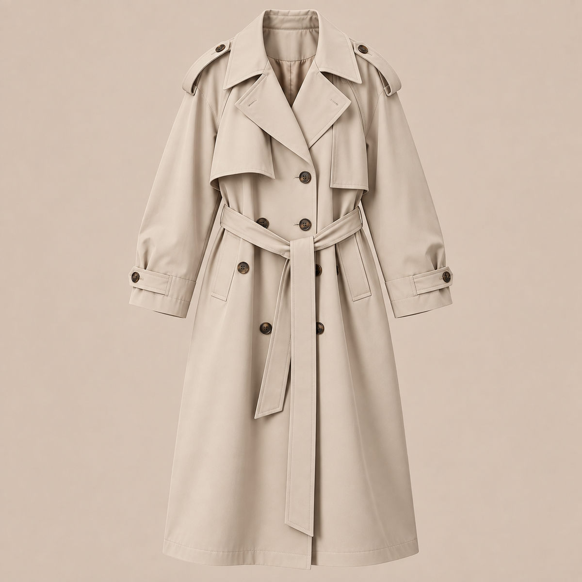 Lemuel | Trenchcoat Herren Lang mit klassischem Revers
