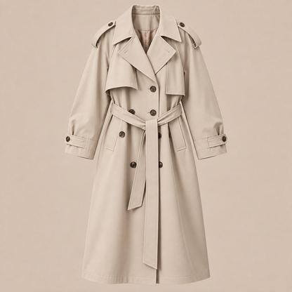 Lemuel | Trenchcoat Herren Lang mit klassischem Revers