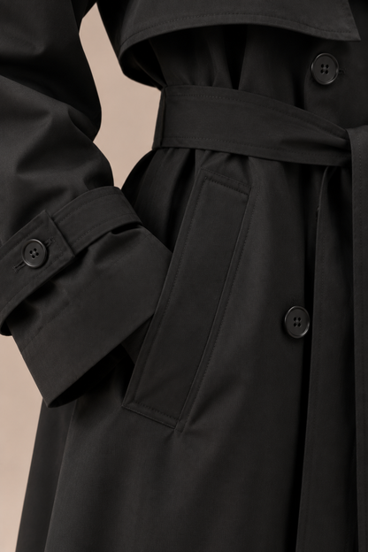 Lemuel | Trenchcoat Herren Lang mit klassischem Revers