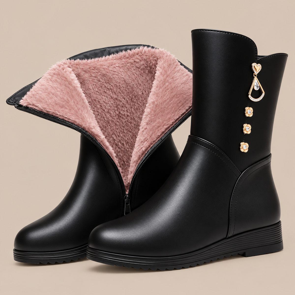 Leslie | Chelsea Boots Damen mit warmem Innenfutter