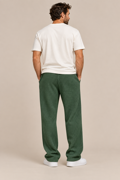 Levin | Cordhose Herren mit weitem Bein und Corduroy-Struktur