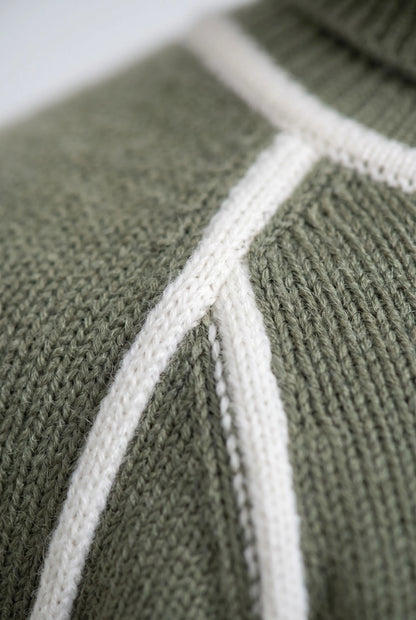 Lintera | Moderner Rollkragenpullover Mit Kontraststreifen