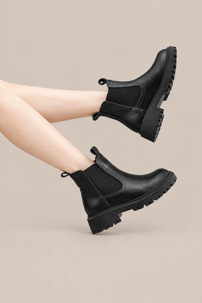 Liora | Winterstiefel Damen im Chelsea-Stil mit Profilsohle