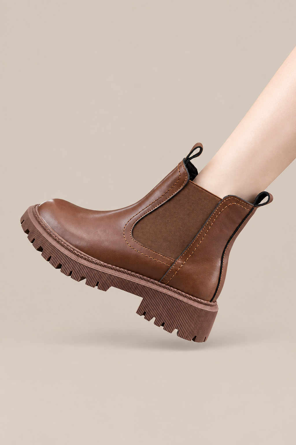 Liora | Winterstiefel Damen im Chelsea-Stil mit Profilsohle