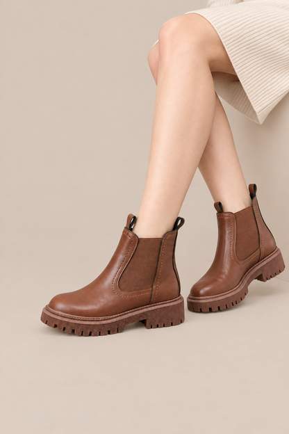 Liora | Winterstiefel Damen im Chelsea-Stil mit Profilsohle