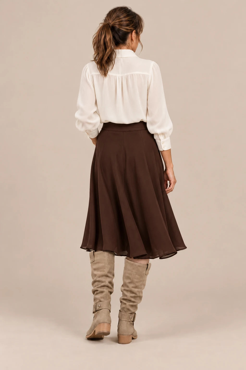 Liorina | Damenstiefel mit weitem Schaft und Reissverschluss