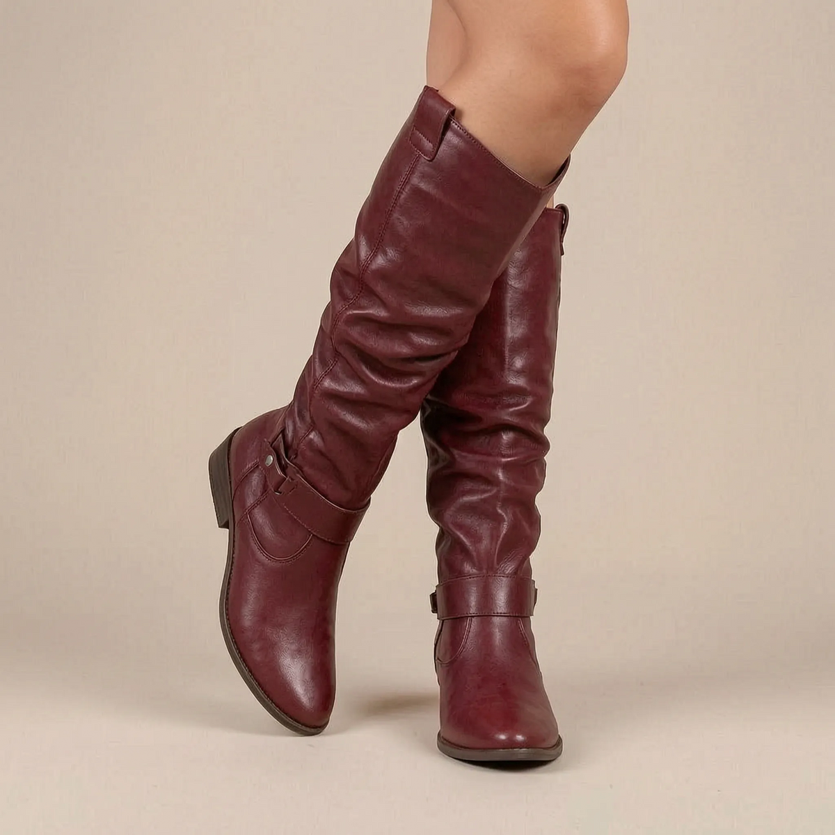 Liorina | Damenstiefel mit weitem Schaft und Reissverschluss