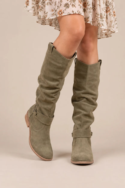 Liorina | Damenstiefel mit weitem Schaft und Reissverschluss
