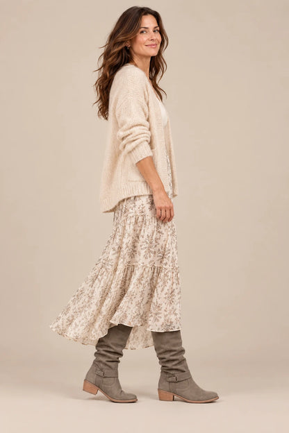 Liorina | Damenstiefel mit weitem Schaft und Reissverschluss