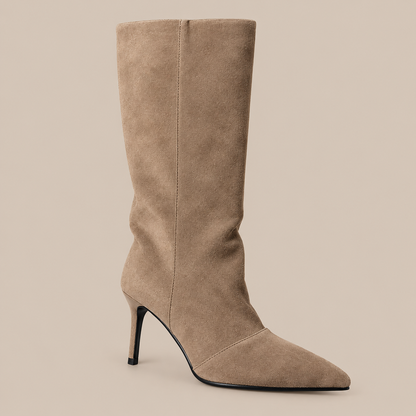 Lissa | Fold Over Boots Damen mit Stiletto-Absatz