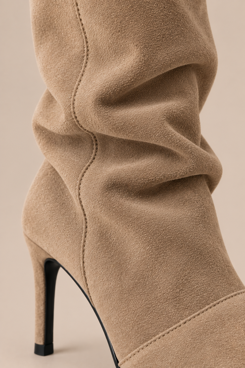 Lissa | Fold Over Boots Damen mit Stiletto-Absatz