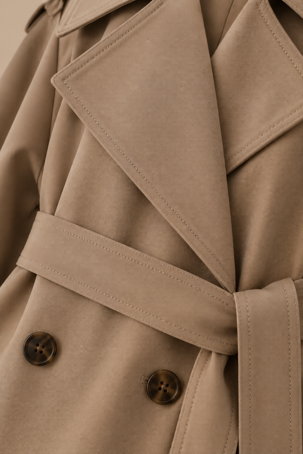 Lorelia | Trenchcoat Damen Lang mit Bindegürtel