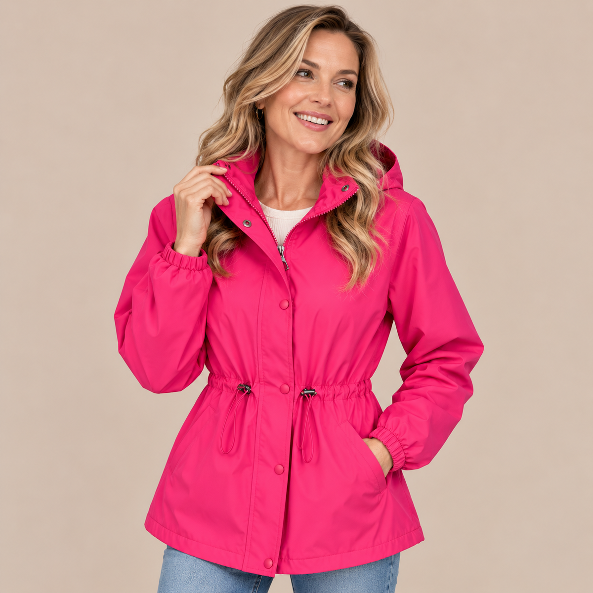 Loreva | Regenjacke mit verstellbarer Taille