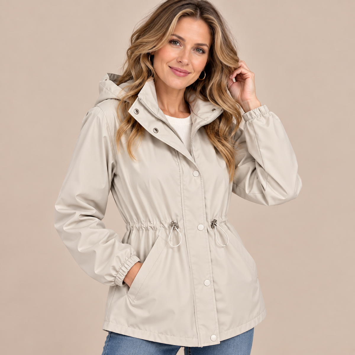 Loreva | Regenjacke mit verstellbarer Taille