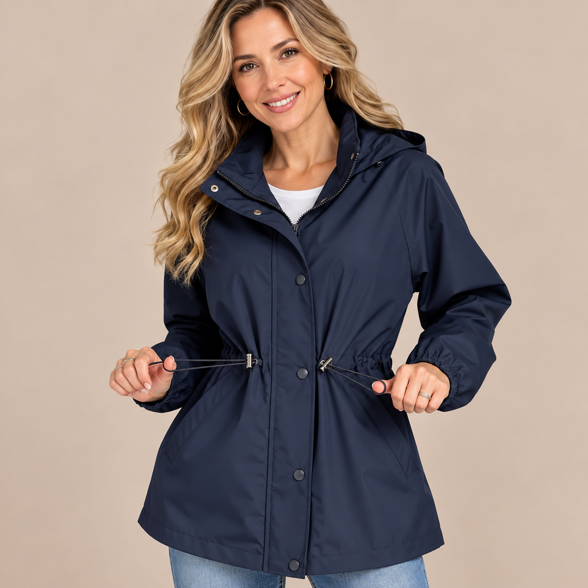 Loreva | Regenjacke mit verstellbarer Taille