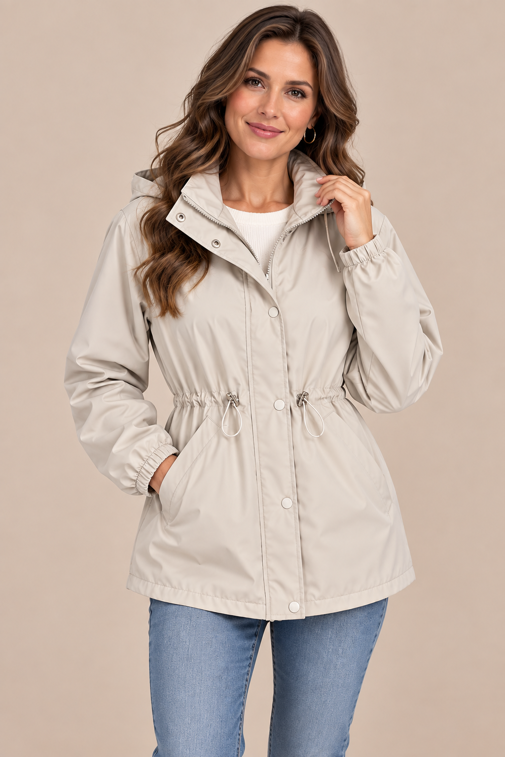 Loreva | Regenjacke mit verstellbarer Taille