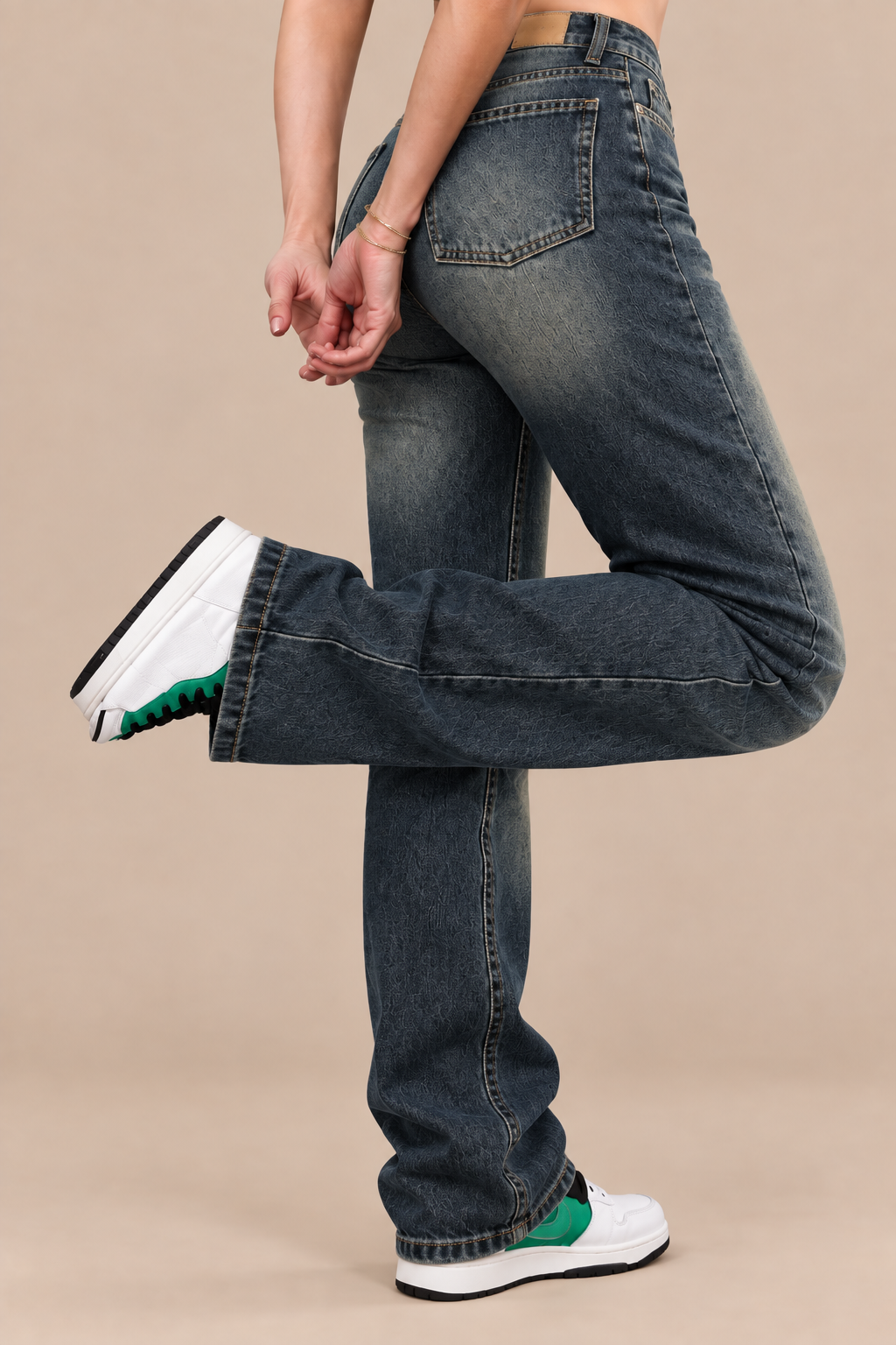 Louraine | Jeans Damen mit weitem Bein und hoher Taille