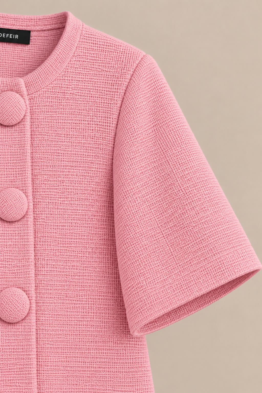 Lucilla | Cardigan Damen Kurzarm mit grossen Knöpfen