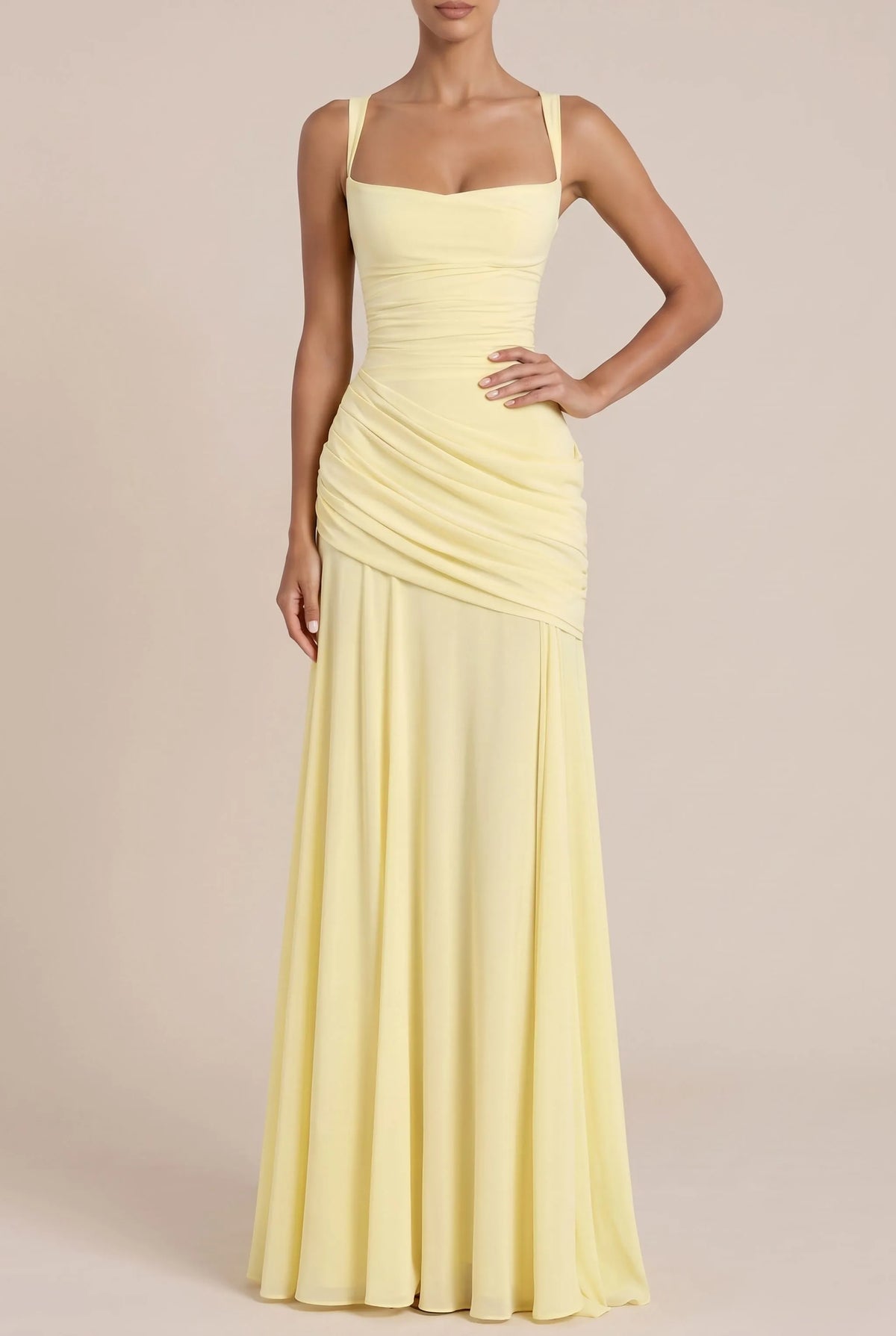 Lumery | Langes Gelbes Abendkleid