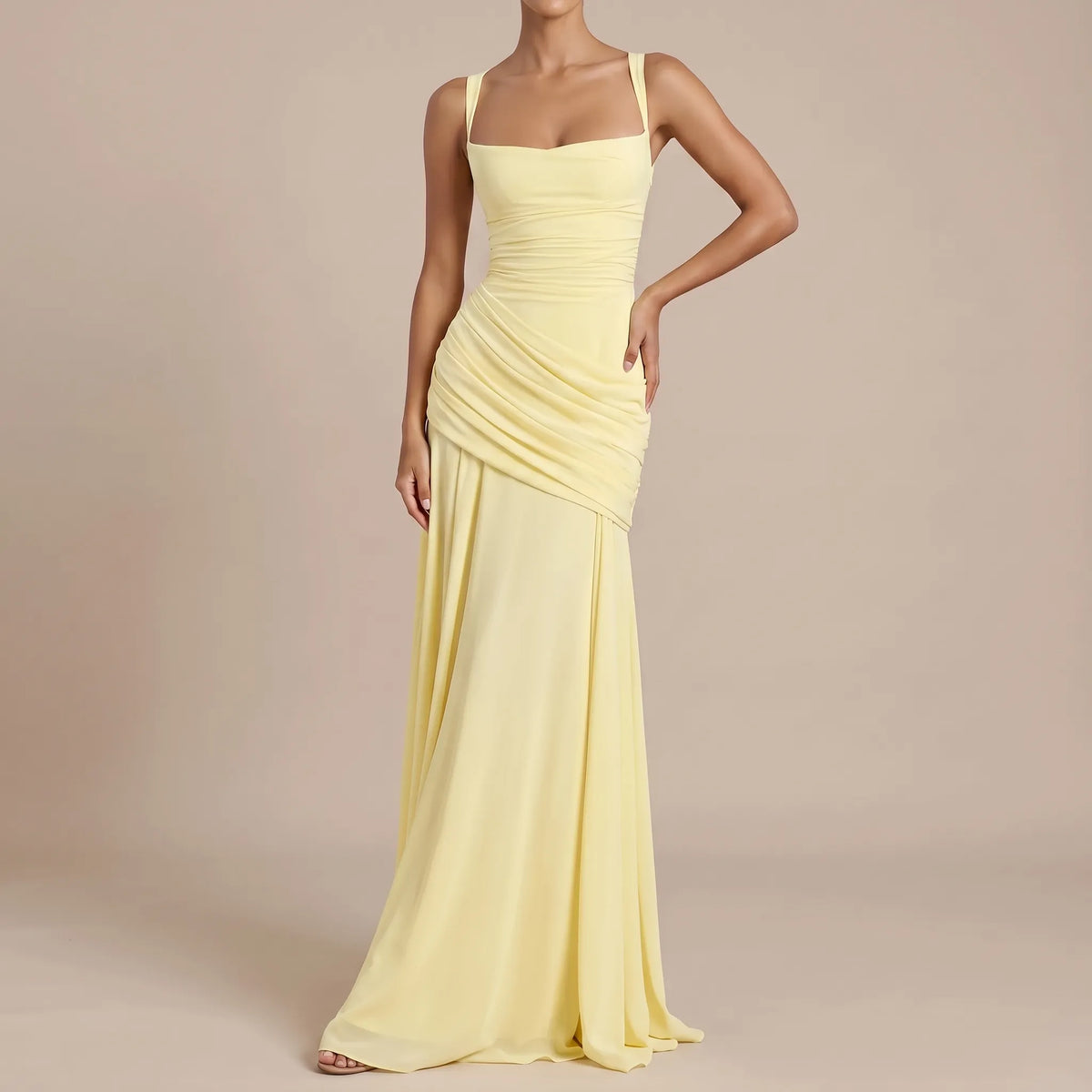 Lumery | Langes Gelbes Abendkleid