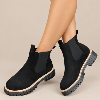 Lurevia | Chelsea Boots Damen mit Profilsohle