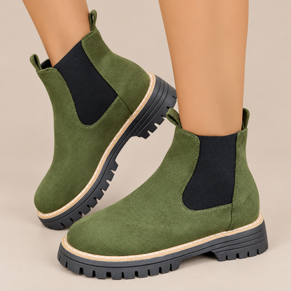 Lurevia | Chelsea Boots Damen mit Profilsohle
