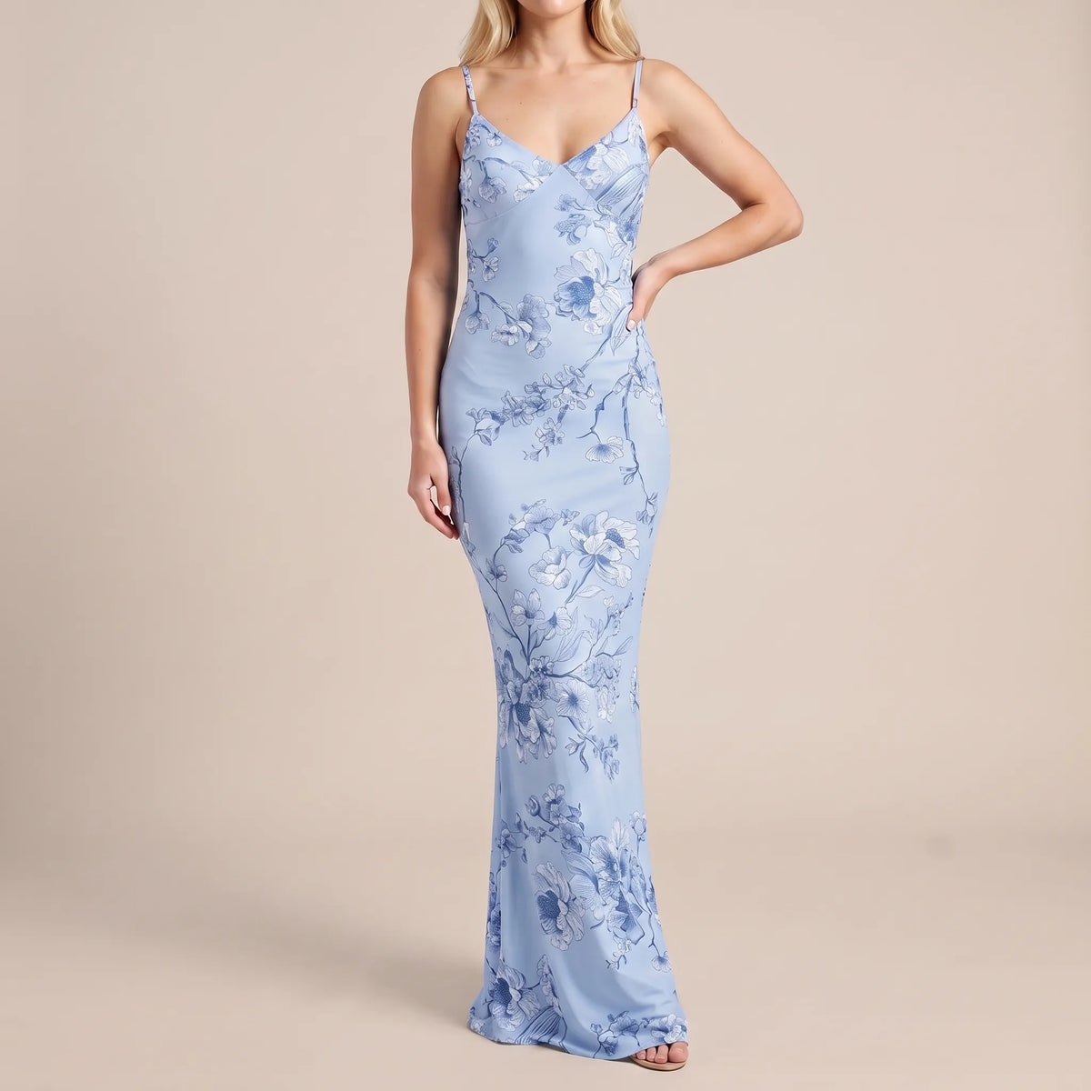 Luvien | Bodenlanges Florales Maxikleid