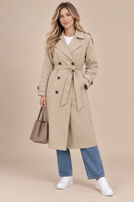 Maevora | Trenchcoat mit Bindegürtel
