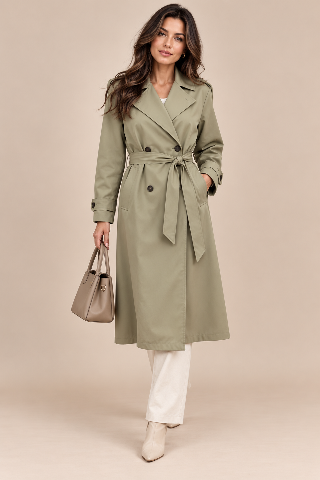 Maevora | Trenchcoat mit Bindegürtel