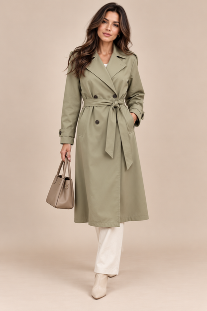 Maevora | Trenchcoat mit Bindegürtel