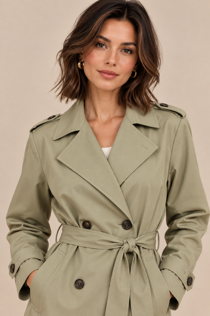 Maevora | Trenchcoat mit Bindegürtel