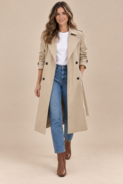 Maevora | Trenchcoat mit Bindegürtel