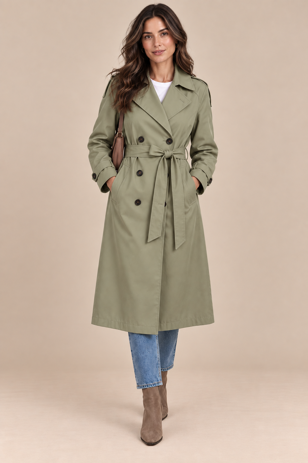 Maevora | Trenchcoat mit Bindegürtel