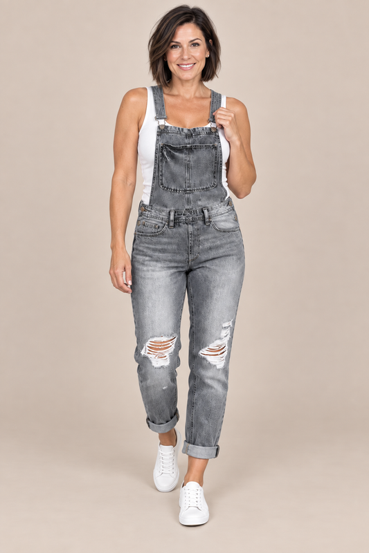 Maica | Lässige Denim-Latzhose für Damen