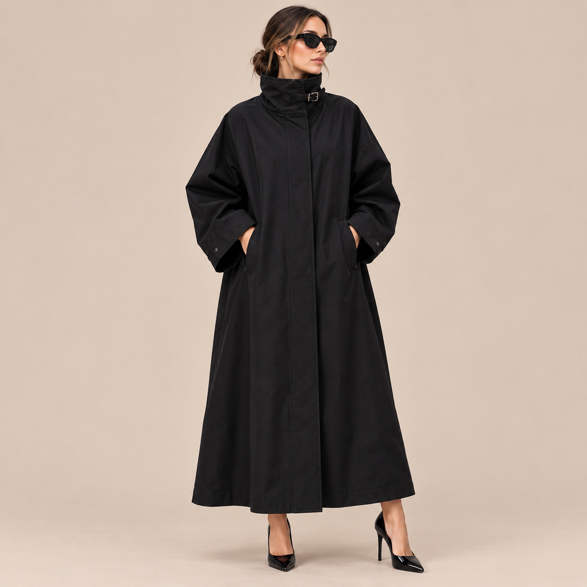 Marian | Trenchcoat Damen mit hohem Kragen