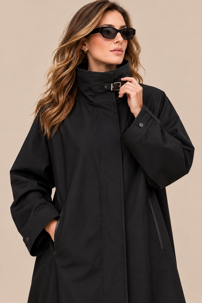 Marian | Trenchcoat Damen mit hohem Kragen