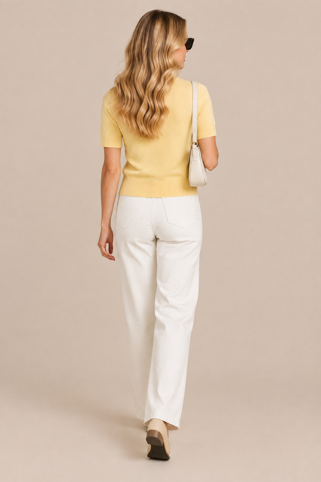 Mariel | Cardigan Damen Kurzarm mit Blumenknöpfen