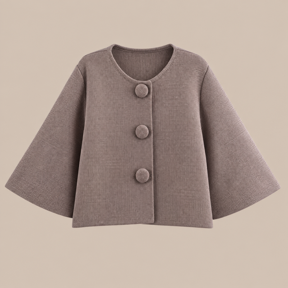 Mariella | Cardigan Damen Kurzarm mit grossen Knöpfen