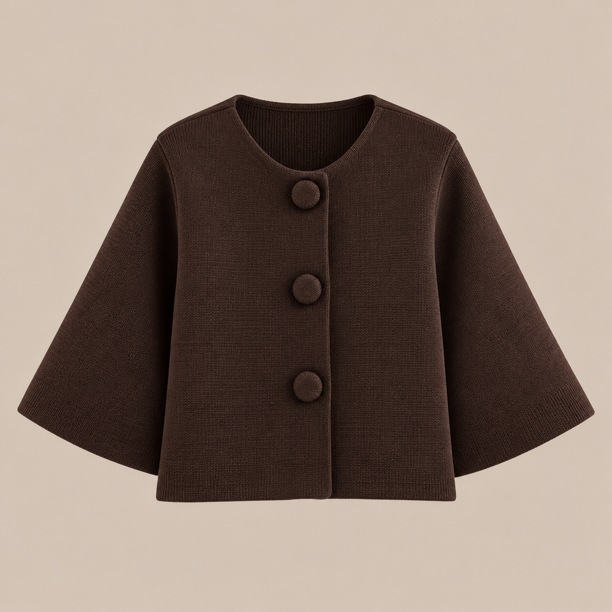 Mariella | Cardigan Damen Kurzarm mit grossen Knöpfen
