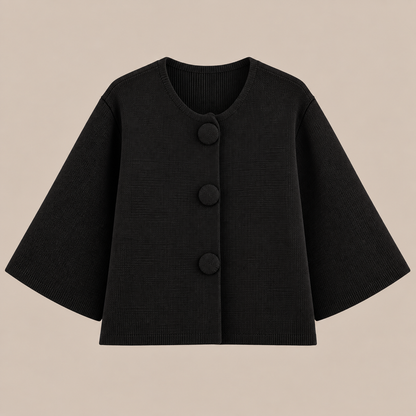 Mariella | Cardigan Damen Kurzarm mit grossen Knöpfen