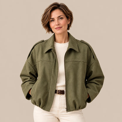 Marilena | Bomberjacke Damen – Übergangsjacke für Frühling und Herbst