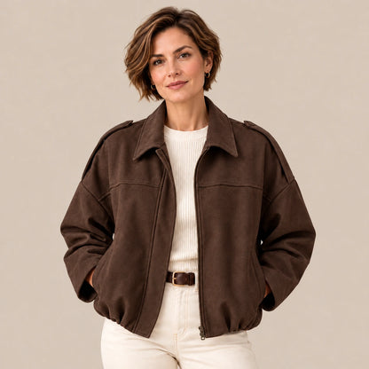 Marilena | Bomberjacke Damen – Übergangsjacke für Frühling und Herbst