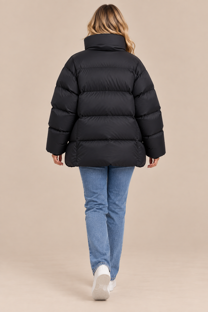 Marisse | Steppjacke Damen mit hohem Stehkragen und lockerer Passform